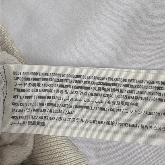 Vintage Abercrombie & Fitch White Hoodie Hooded Sweatshirt Sweater Y2K Women’s L - Picture 9 of 9